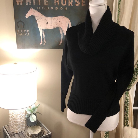 INC cropped black sweater - Picture 2 of 8